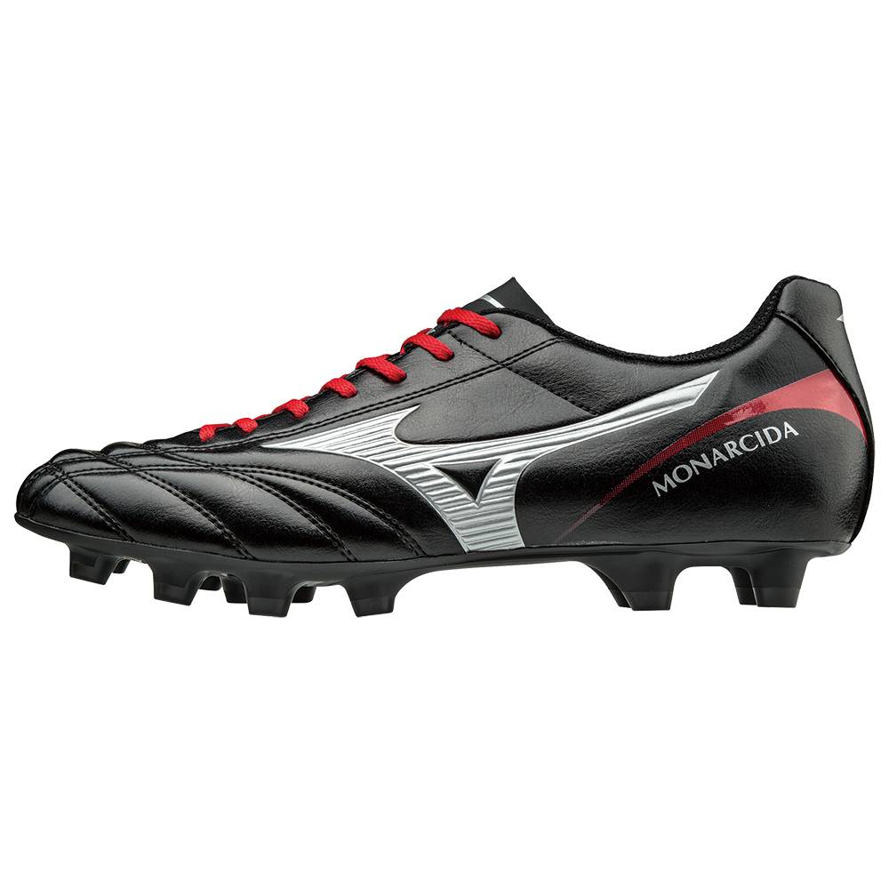 Tacos de Futbol Mizuno Monarcida 2 FS MD Para Hombre Negros/Plateados 9526813-NG